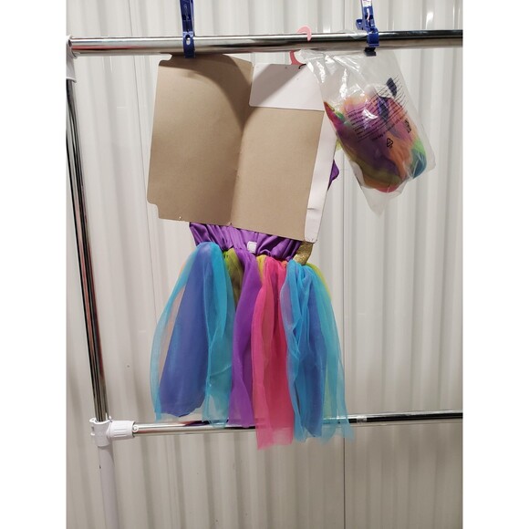 4 piece Rainbox Unicorn Girls Costume - 0248 - Picture 3 of 8